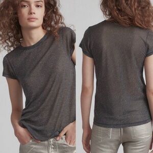 Rag & Bone Dawson Black Tee NWT